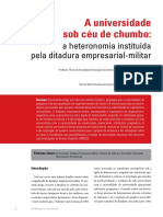 Leher, R. Silva, S. A Universidade Sob Céu de Chumbo, A Heteronomia Instituída Pela Ditaduta Empresarial-Militar