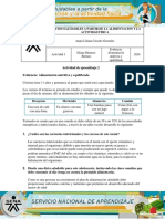 Evidencia Alimentación Nutritiva y Equilibrada