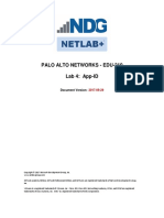 Palo Alto Networks - Edu-210 Lab 4: App-ID: Document Version