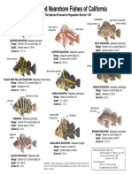 Selected Nearshore Fishes of California: The Species Pursuant To Regulation Section 1.90