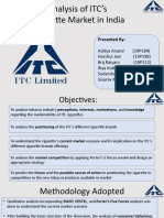 Analysis of ITC's Cigarette Market in India: Presented by