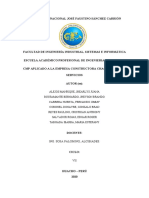 CPM Aplicado A La Empresa Constructora Chagua Ventura Servicios