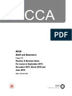 ACCA F8 Audit and Assurance Revision Notes 2017 PDF