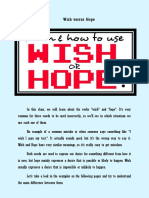 Wish Vs Hope