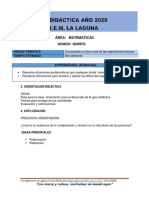 Matematicas Quinto - Sede Principal PDF