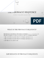 The Fibonacci Sequence: Done By: Ibraheem Hammoudeh