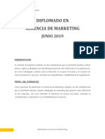 Diplomado en Gerencia de Marketing 2019-1