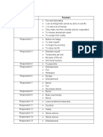 Respondent Answers