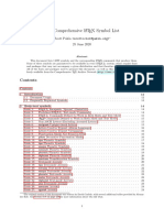 The Comprehensive L TEX Symbol List