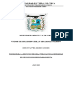 Directiva para La Ejecucion de Obras Por Administracion Directa