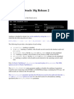 Auditing in Oracle 10g Release 2