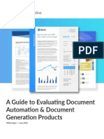 A Guide To Evaluating Document Generation Products