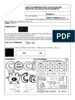 GUIA DE ESPAÑOL LETRA Ce-Ci