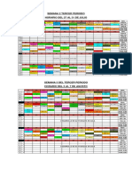 Horario Del 27 de Julio Al 21 de Agosto