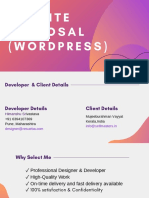 Website Proposal (Wordpress)