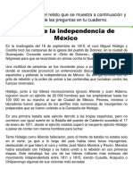 Relato y Cuestionario de La Independencia PDF