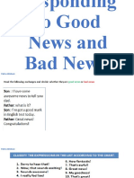 Responding To Good News and Bad News