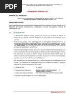 Memoria Descriptiva San Pedro de Cusi PDF