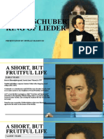 Franz Schubert: King of Lieder: Presentation by Jenelle Magbutay