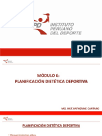 Módulo 6 - PLANIFICACIÓN DIETÉTICA DEPORTIVA PDF