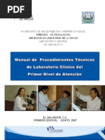 Manual Procedimientos Lab. Clinico