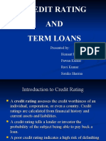 Credit Rating AND Term Loans: Presented By: Hemant Kumar Upadahyay Pawan Kumar Ravi Kumar Sonika Sharma