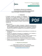 II Encuentro de Semilleros de Investigación Ciencia, Tecnología e Innovación en La Era Digital