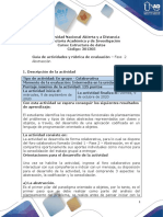 Guia de Actividades y Rúbrica de Evaluación - Unidad 1 - Fase 2 - Abstracción