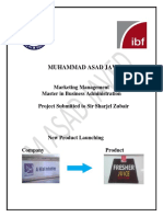 Muhammad Asad Javed: Marketing Management Master in Business Administration Project Submitted To Sir Sharjel Zubair