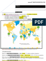 SEBENTA 8º ANO - Unidade 2 - MOBILIDADE DA POPULAÇÃO