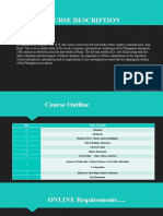 Course Description