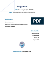 Accounting System of Teletalk & Grameenphone