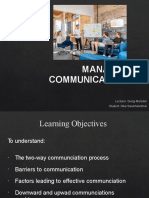 Managing Communications: Lecturer: Giorgi Molodini Student: Nika Sarukhanishvili