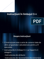 Instrucţiuni-În-Limbajul C++