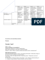 Program Zoosemiotics and Animal Representations