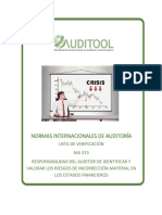 Lista de Verificacion Nia 315