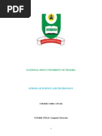 CIT 622 Computer Networks PDF