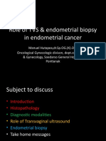 Role of TVS & Endometrial Biopsy in Endometrial