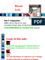 Arterial Blood Gas Analysis: Ram E. Rajagopalan