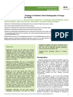 Patterns of Radiographic Findings in Pediatric Chest Radiographs in Enugust