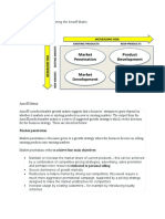 Ansoff Matrix: Market Penetration