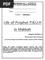 Islamiyat - Life of Prophet Booklet Life in Makkah