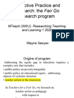 Reflective Practice and Research: The Fair Go Research Program