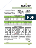 Technical Data Sheet For Wedge Nut: L B H A Max Load (N) Box Quantity Dimensions (MM) Product Code Size (MM) Microns ( )