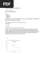 Hydraulics (Water Distribution System)