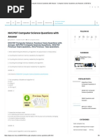 NVS P Computer Science Questions With Answer - Computer Science Questions and Answers - CSE-MCQ