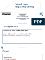 PPT4 - Network Layer Subnetting and Supernetting