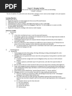 Chapter 9 - Managing Cash Flow