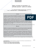 Rocesos Psicológicos Vinculados Al Aprendizaje Y Su Relación Con El Desarrollo Personal Social en La Infancia