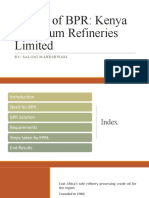 Failure of BPR: Kenya Petroleum Refineries Limited: By: Saloni Maheshwari